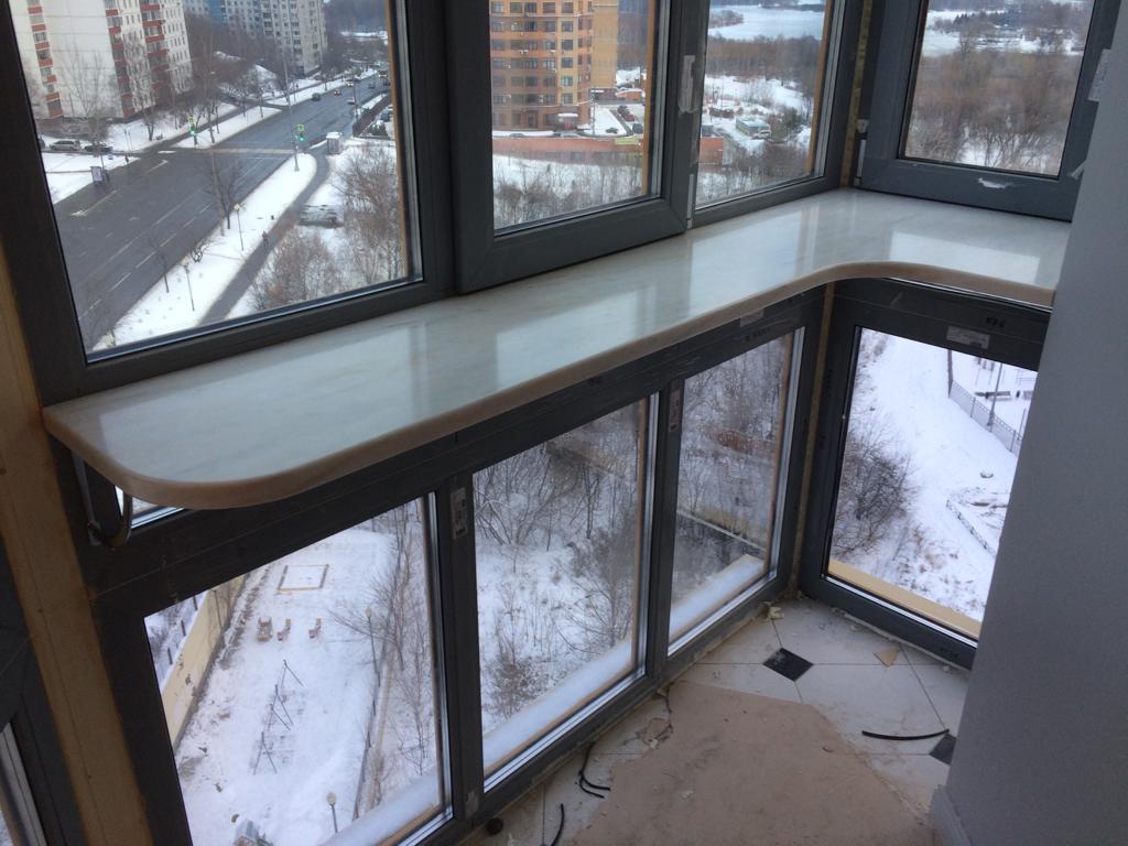 Подоконник из искусственного камня